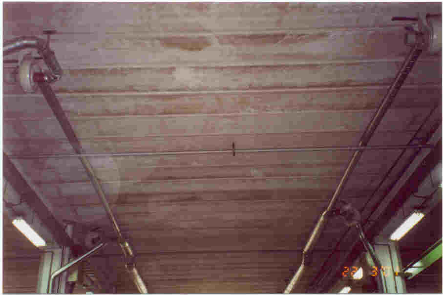 Ventiladores de media presión suspendidos enel techo para extracción de máquina de soldadura